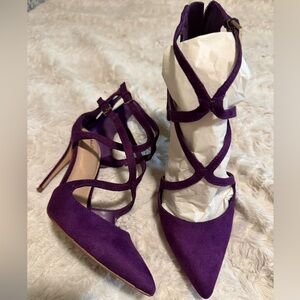 Aldo Strappy Purple Heels